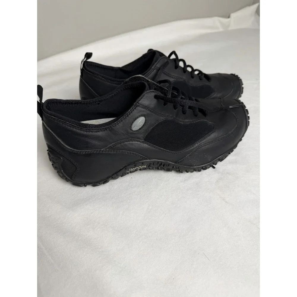 Merrell Vibram  AIR CUSHION men's Shoes‎ Size 9 Black Lace Up-Slip Proof